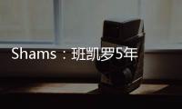 Shams
：班凯罗5年2.87亿美元顶薪合同与魔术队续约