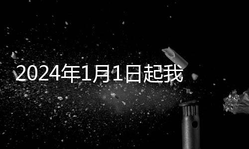 2024年将适当调整本国子目